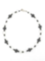 Collier en pierres naturelles de cristal, hématite et argent 925 - Karine Créations