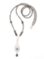 Découvrez ce magnifique sautoir en Labradorite et Argent 925, une pièce unique !