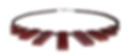Collier artisanal en pierres fines rouges de Cornaline et Grenat