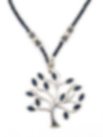 Pendentif Arbre de vie sur collier long en Saphir