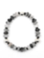 Bracelet artisanal en pierres naturelles de Quartz tourmaline - Karine Créations