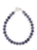 Bracelet en pierres naturelles de Iolite facettée - Karine Créations