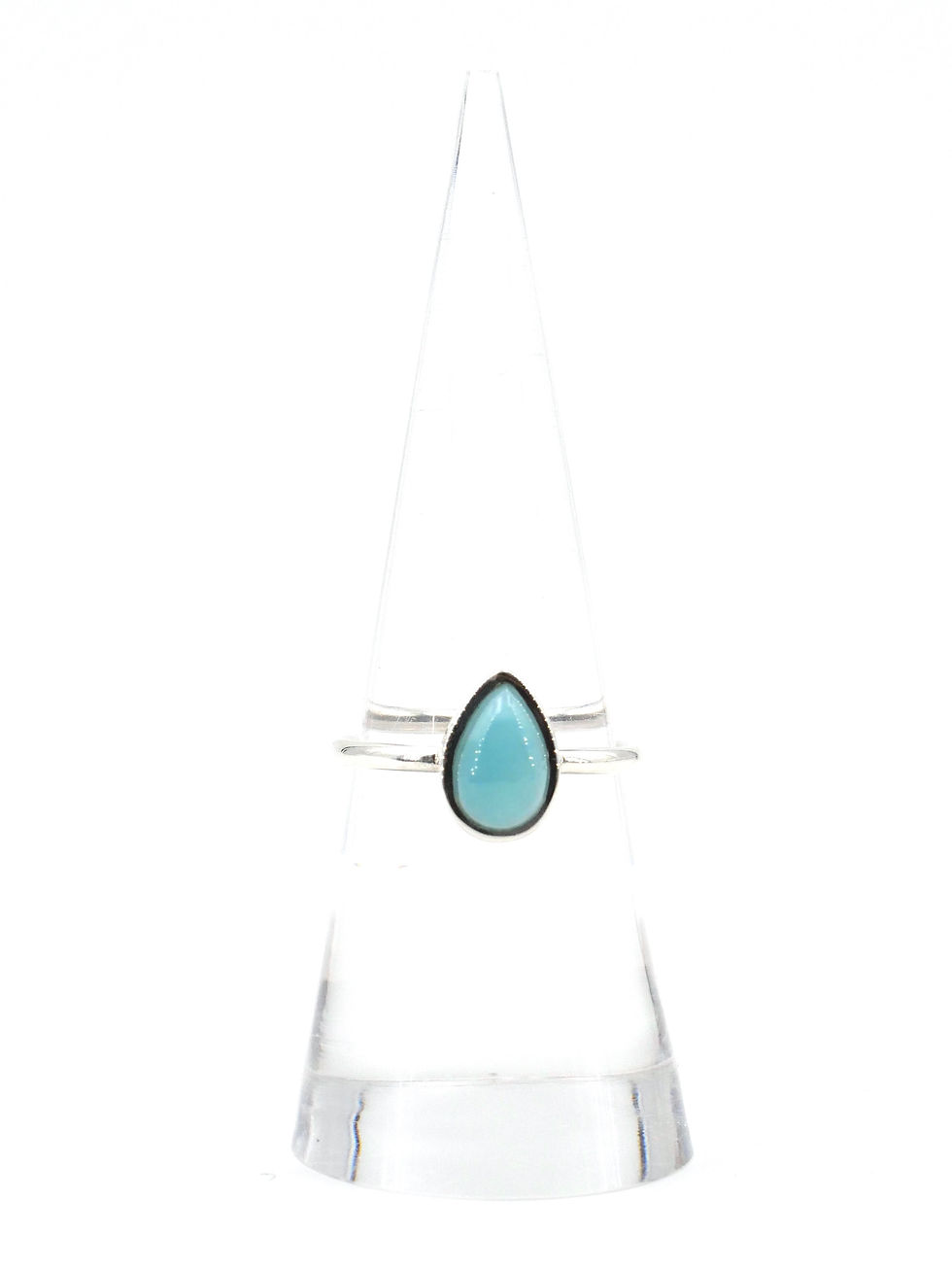 Miniature : Bague en Argent 925 sertie d'une pierre naturelle en Larimar