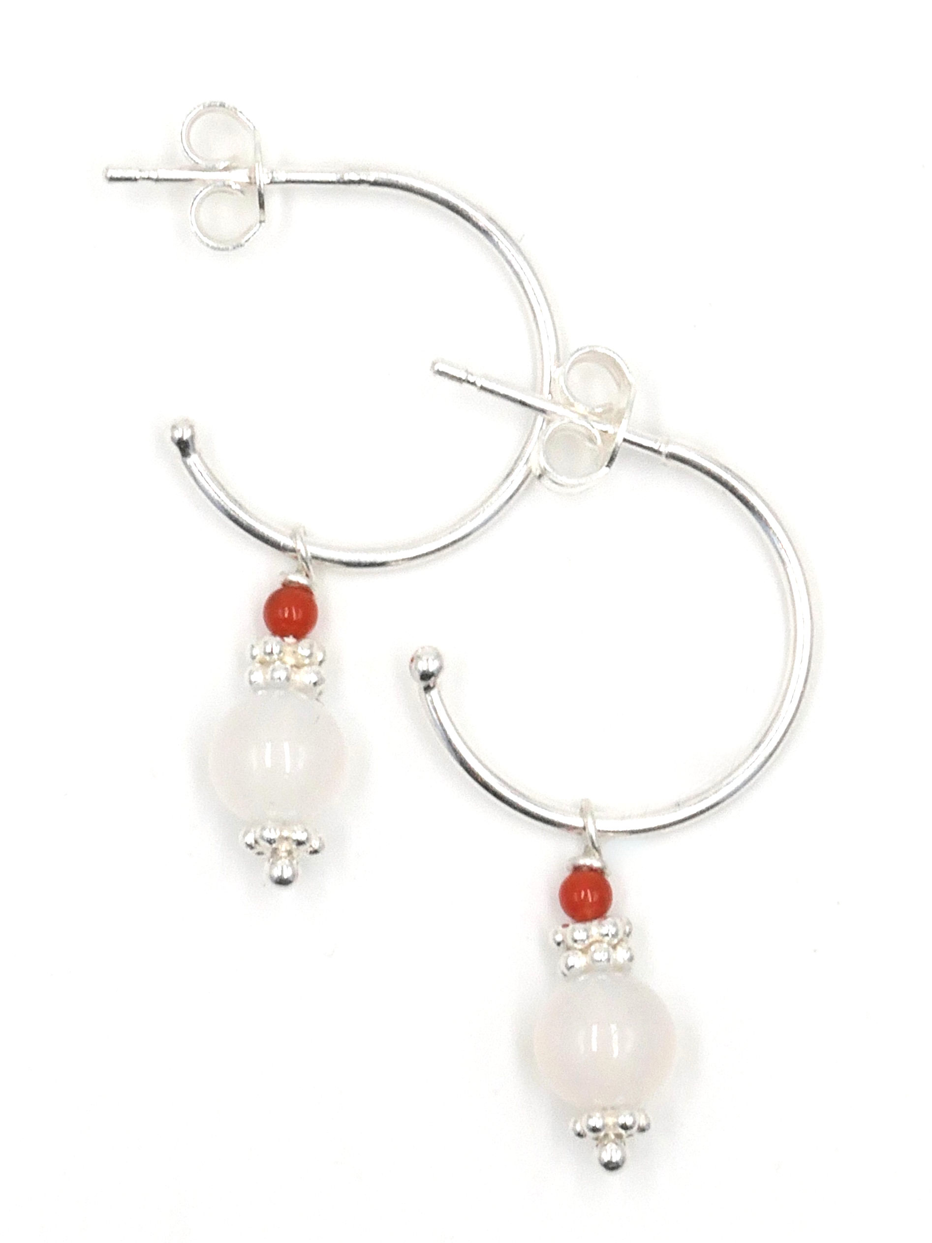 Boucles d'oreilles pierres naturelles « Lola » - Agate