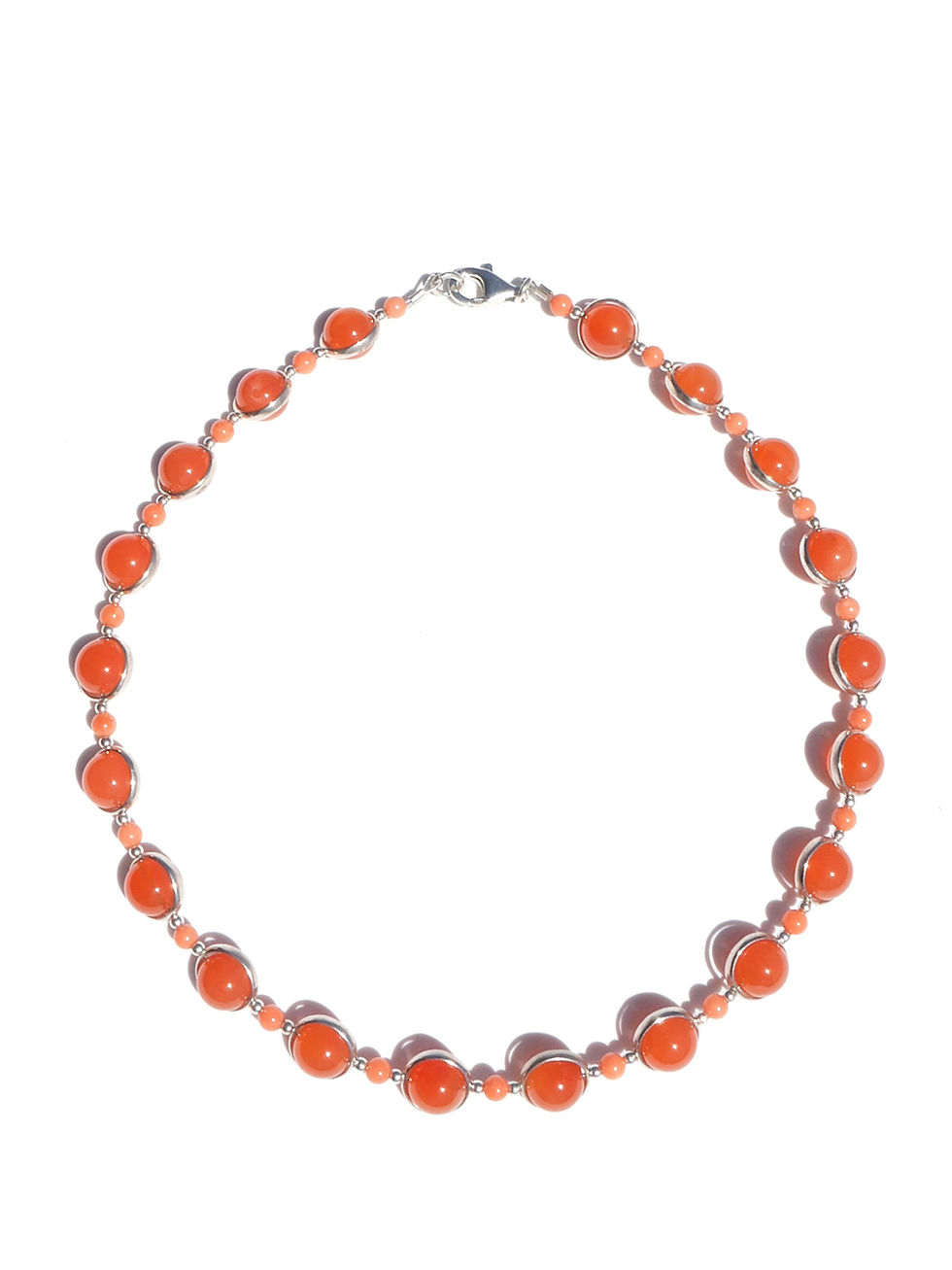 Collier en agate du Botswana et argent 925