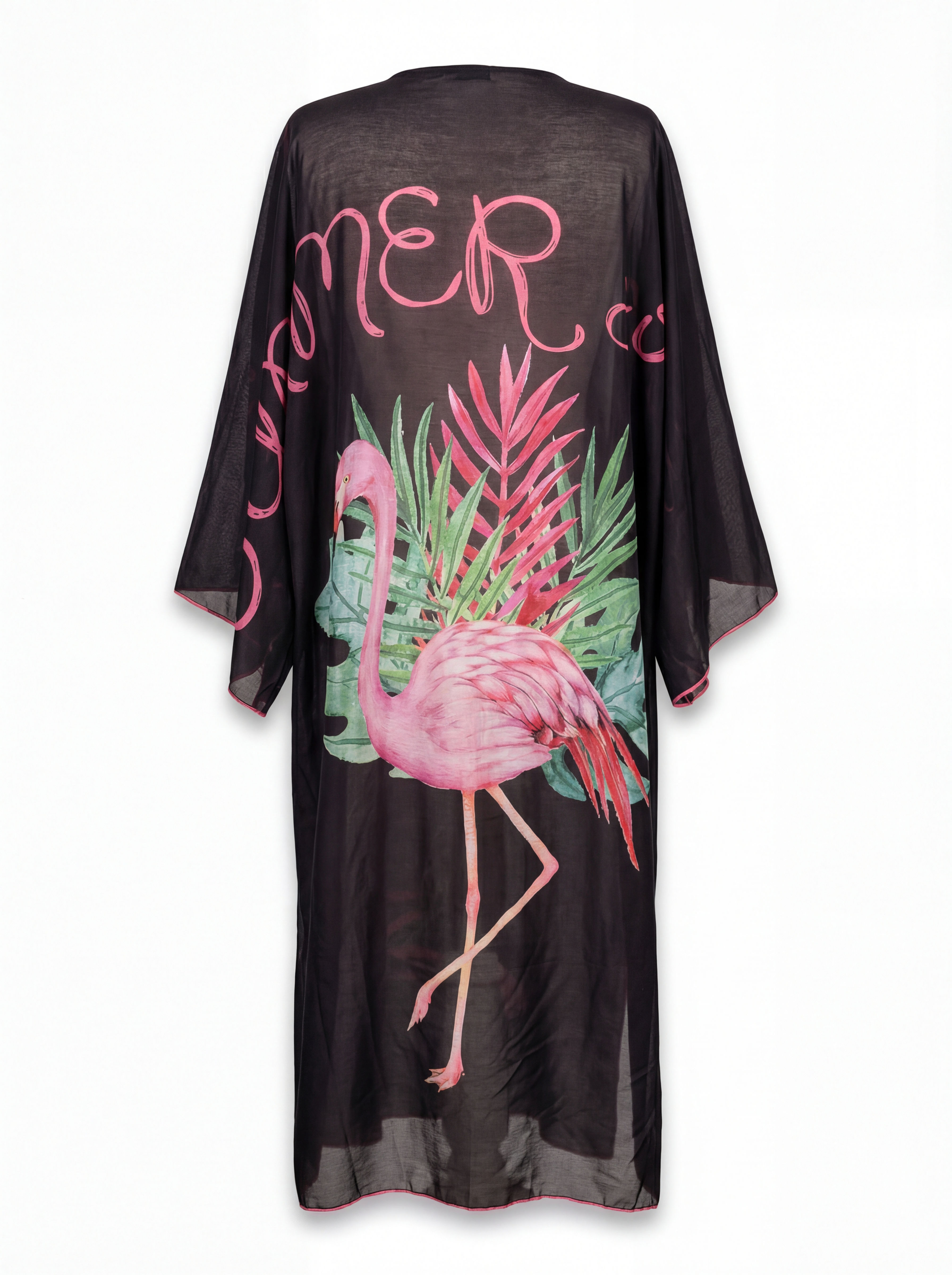 Flamingo Pattern Kimono
