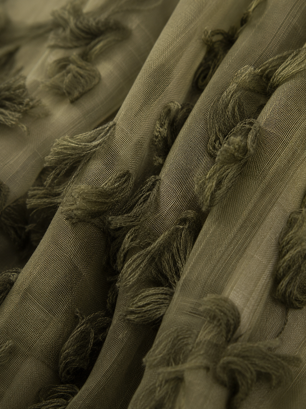 Thumbnail: Olive Whisper Kısa Kimono