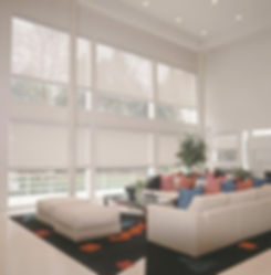 Roman blinds, sheer fabric, Cape Town.