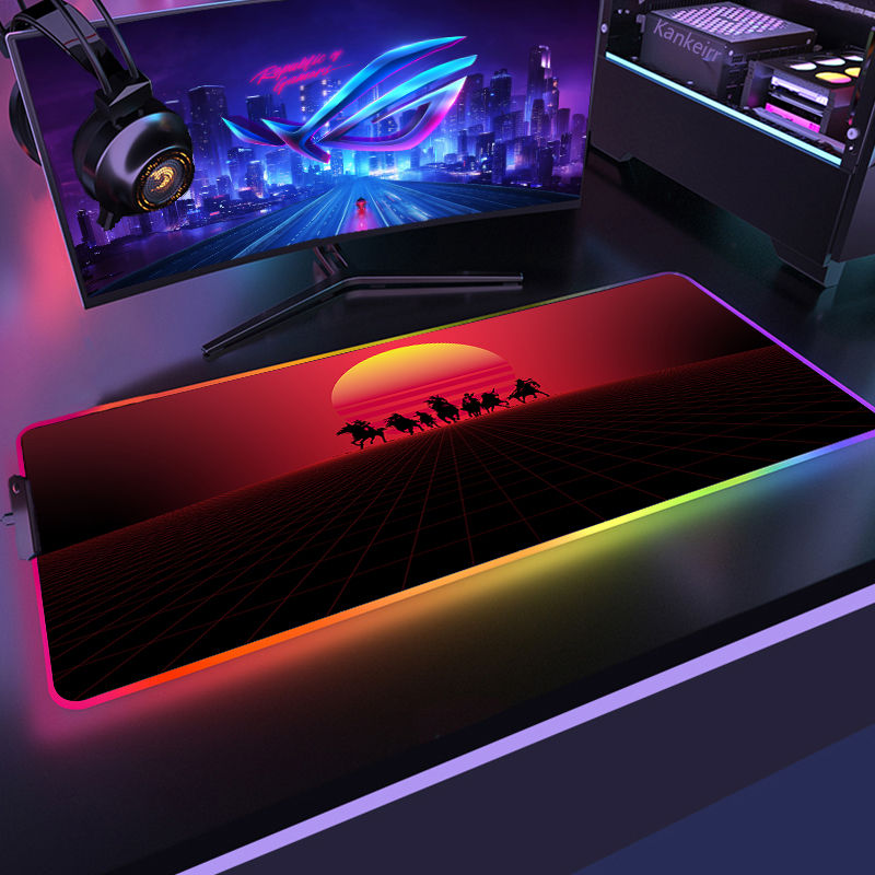 Mousepad RGB Mause Pad Gamer Red Dead Redemption Computer Mouse Gaming Tapis De