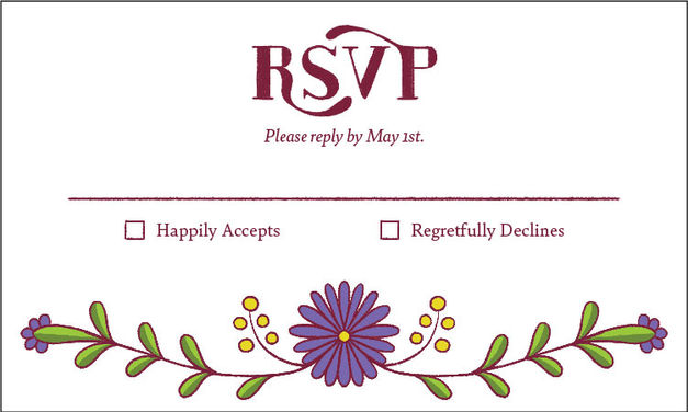 RSVP card