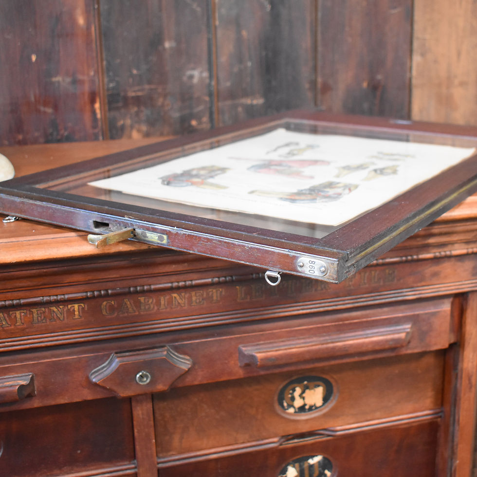 Thumbnail: Antique Anatomical Print 1885 Johnston Knee & Elbow Mahogany Museum Framed Plate