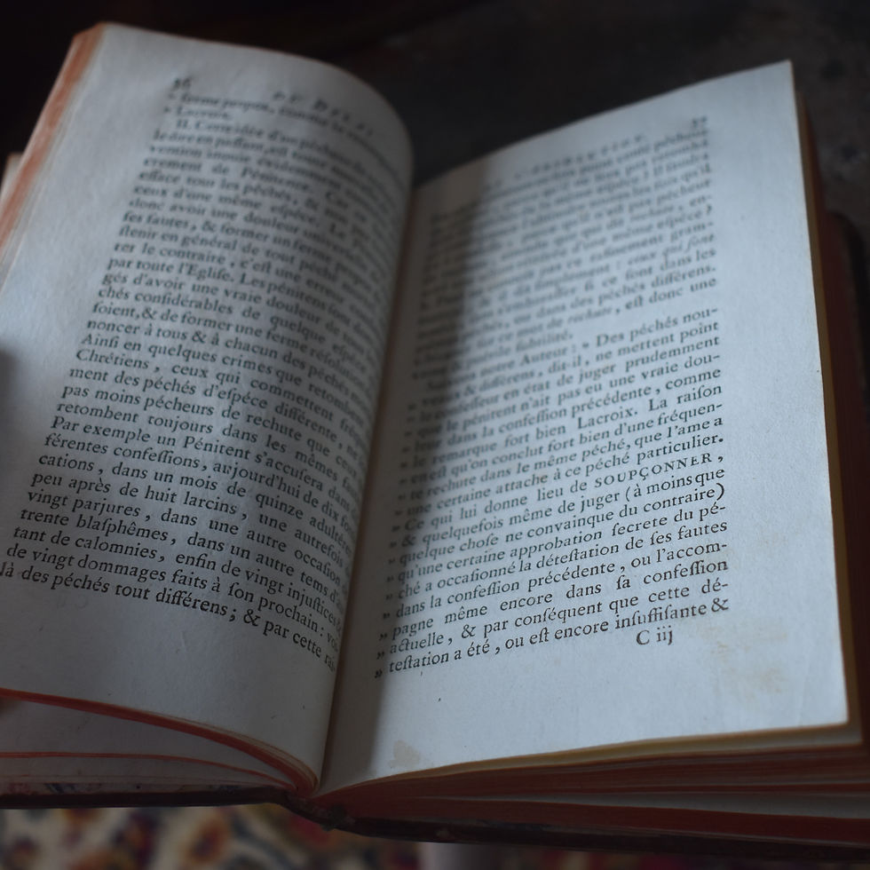Thumbnail: 1756 Daniele Concina Book TRAITE DU DELAI DE L'ABSOLUTION Fine Leather Bound