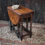 Thumbnail: Antique Victorian English Oak Bobbin Turned Leg Drop Leaf Breakfast Bistro Table
