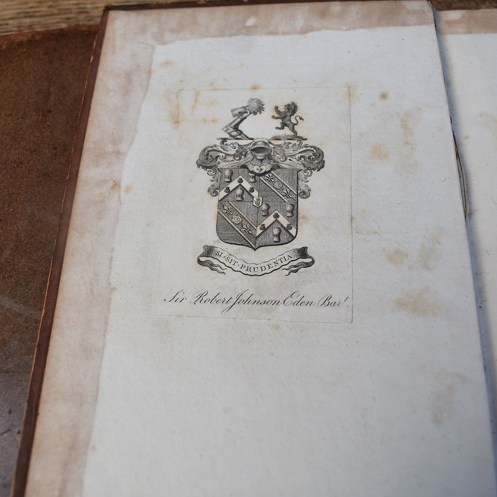 Thumbnail: Antique 1818 SexagenarianR ecollections Literary Life 5th Baronet Eden Book Pair