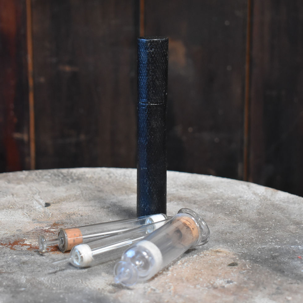 Thumbnail: Antique Glass Medical Syringes With Plungers Victorian Leather Case Box Set of 4