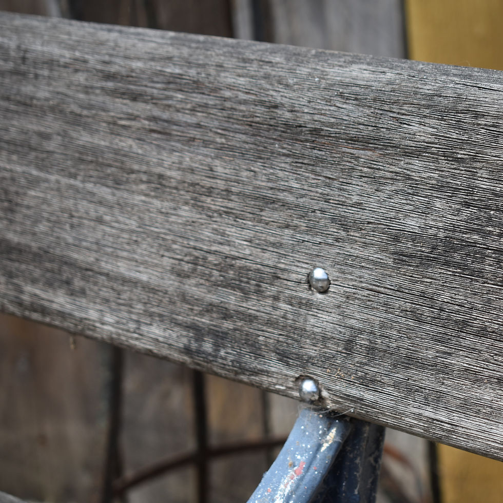 Thumbnail: Antique Victorian English Vine Leaf Cast Iron Wooden Slat Long Garden Park Bench