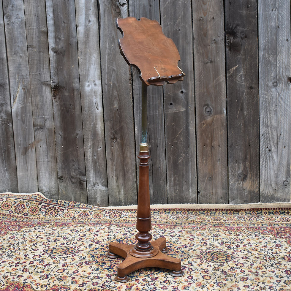 Antique Rare Riddett's Patent Reading Lectern Adustable Rosewood Music Stand