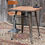 Thumbnail: Vintage Industrial Tolix Style Metal Wooden Bistro Console Side Table Desk