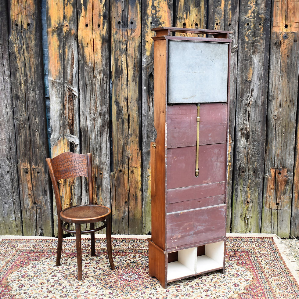 Thumbnail: Antique Rare Cunard Steamer Cruise Ship Cabin Washstand Sink Wash Basin Cabinet
