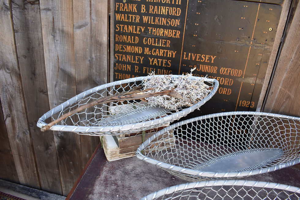 Thumbnail: Vintage Handmade French Boat Shaped Wire Bread Baguette Shop Basket Set of Three