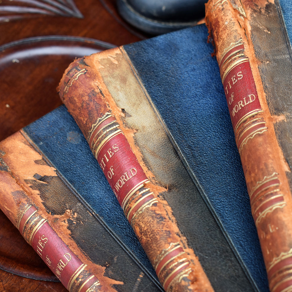 Thumbnail: Antique Cities of the World Half Leather Books By Edwin Hodder Illustrations