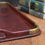 Thumbnail: Antique 1910s Mahogany Brass Corners Grand Country House Butlers Serving Tray