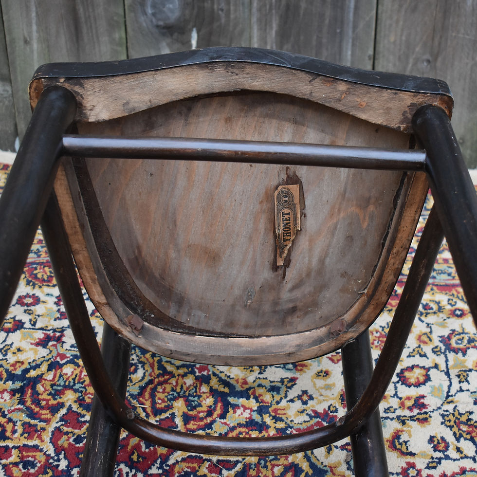 Thumbnail: Antique 1920s Art Nouveau Micheal Thonet Bistro Cafe Beech Bentwood Chair