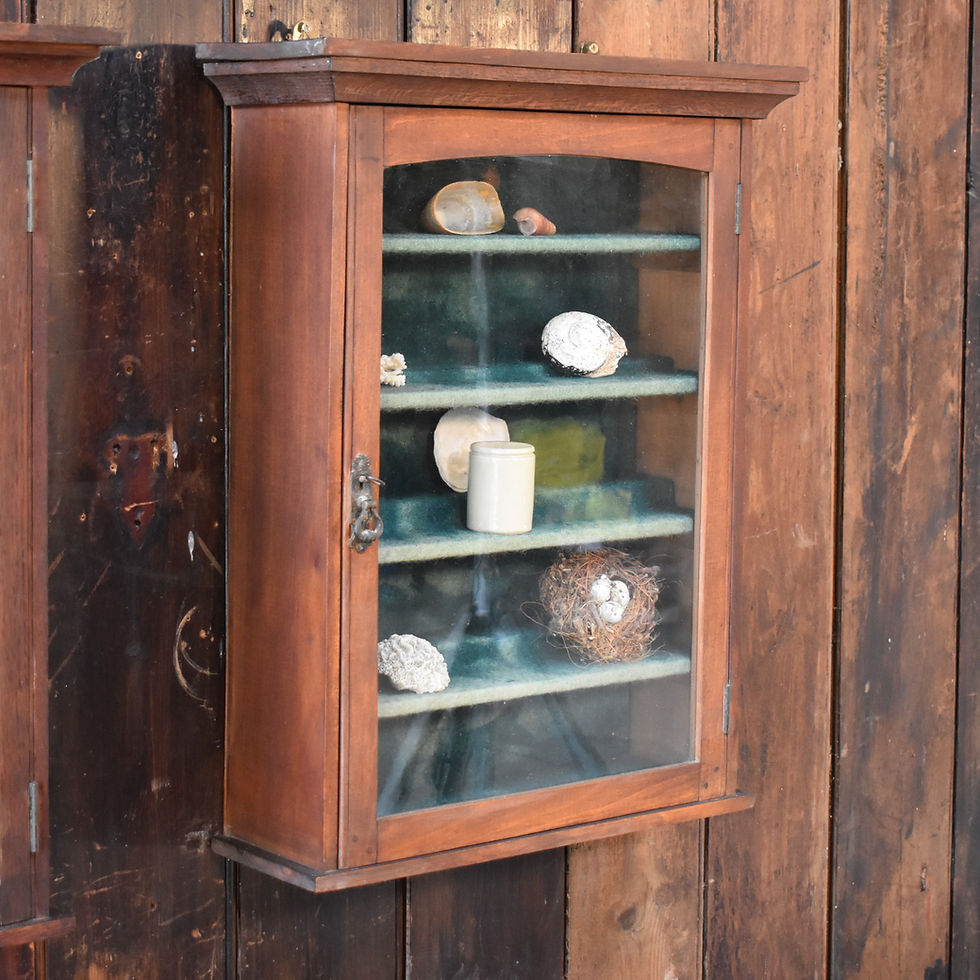 Thumbnail: Antique Style Display Cabinet Bathroom Kitchen Spice Wall Cupboard