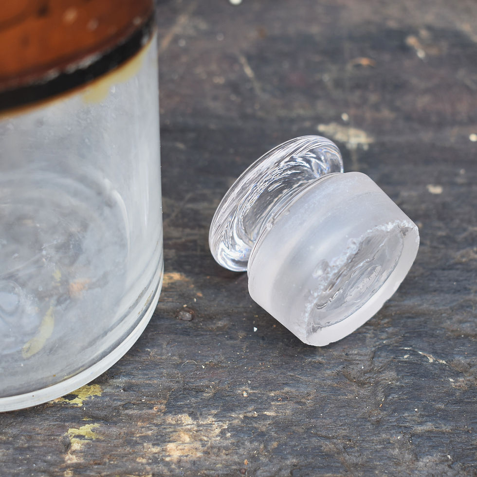 Thumbnail: Antique Victorian Potassium Bicarbonate Chemist Apothecary Shop Display Bottle