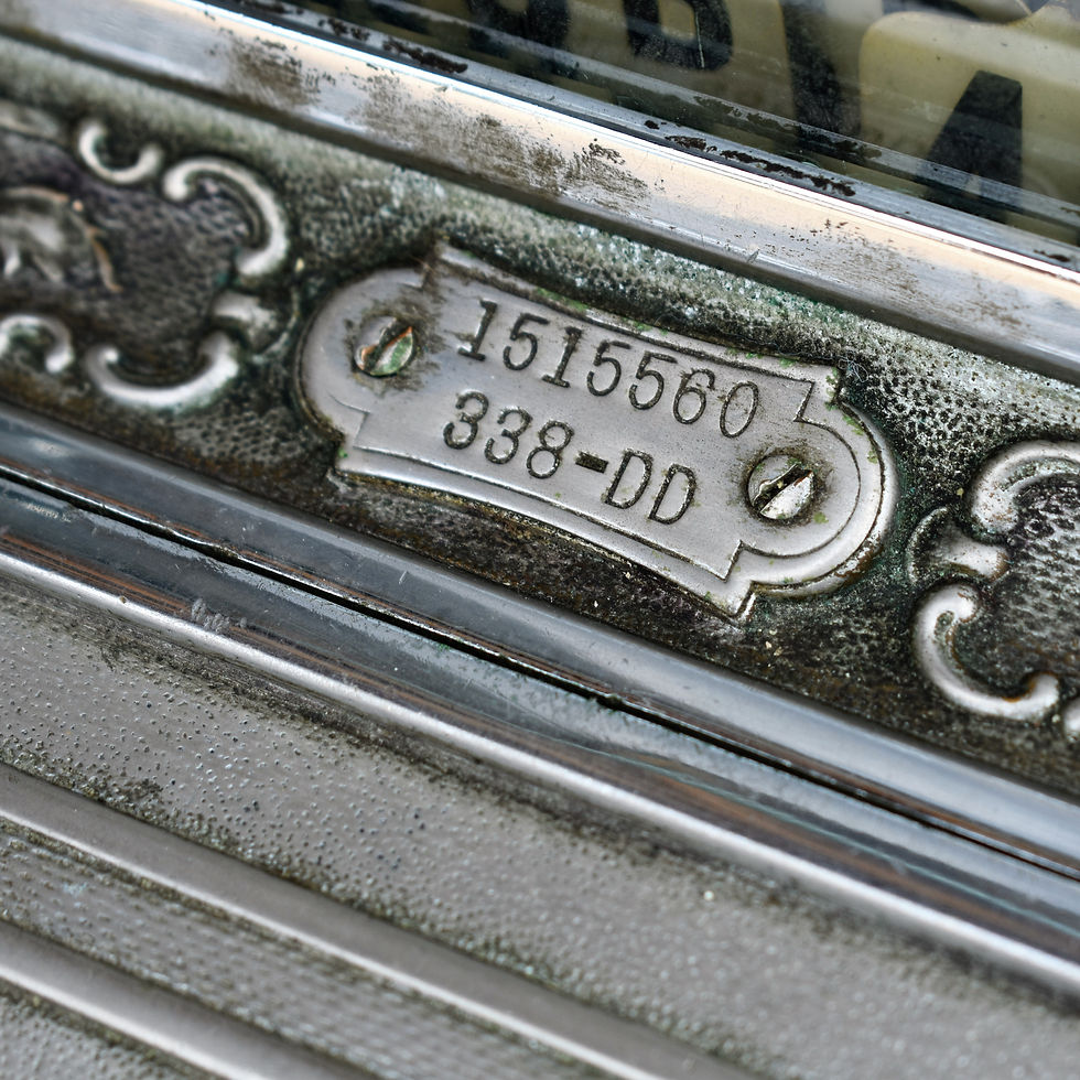 Thumbnail: Antique 1915 National Cash Register Brass Nickel Plated Marble Shop Till