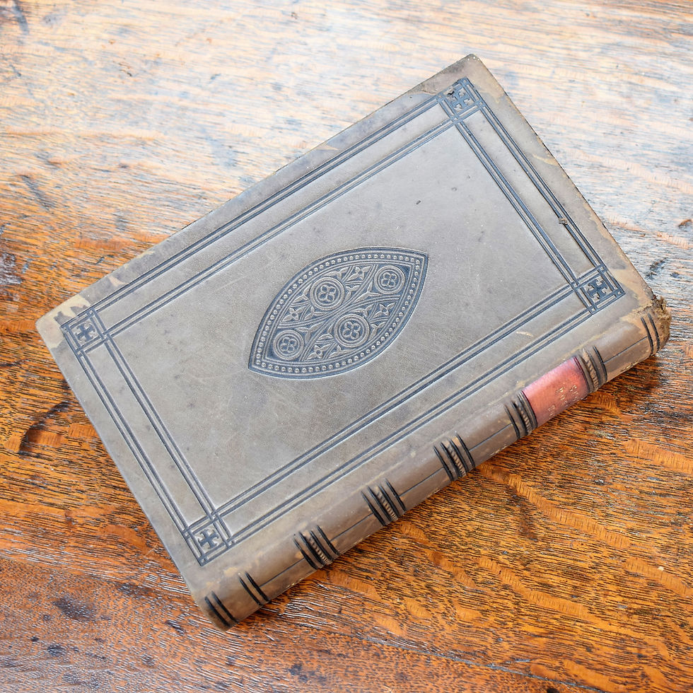 Thumbnail: Antique 1862 Scott's Potical Works Leather Embossed Illstrated Engravings Book
