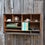 Thumbnail: Antique Oak Campaign Pigeon Holes Bathroom Shelves Filing Cabinet Spice Rack
