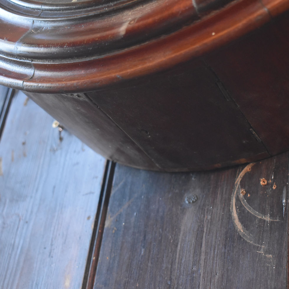 Thumbnail: Antique Mahogany Station Clock Willman Bros. of Bangor School Quartz Battery