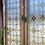 Thumbnail: Antique Rare Manor House Salvaged Stained Glass Doors Pair Brass Handles