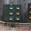 Thumbnail: Vintage 1934 Roneo Green Steel Filing Bank of Drawers Bedside Cabinets Pair