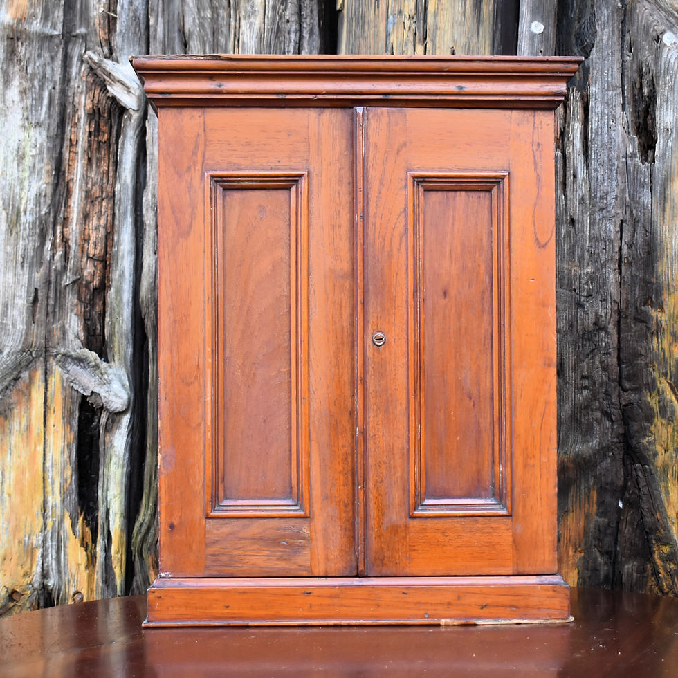 Thumbnail: Antique Cabanas Y Carbajal Cigar Advertising Shop Display Humidor Wall Cabinet