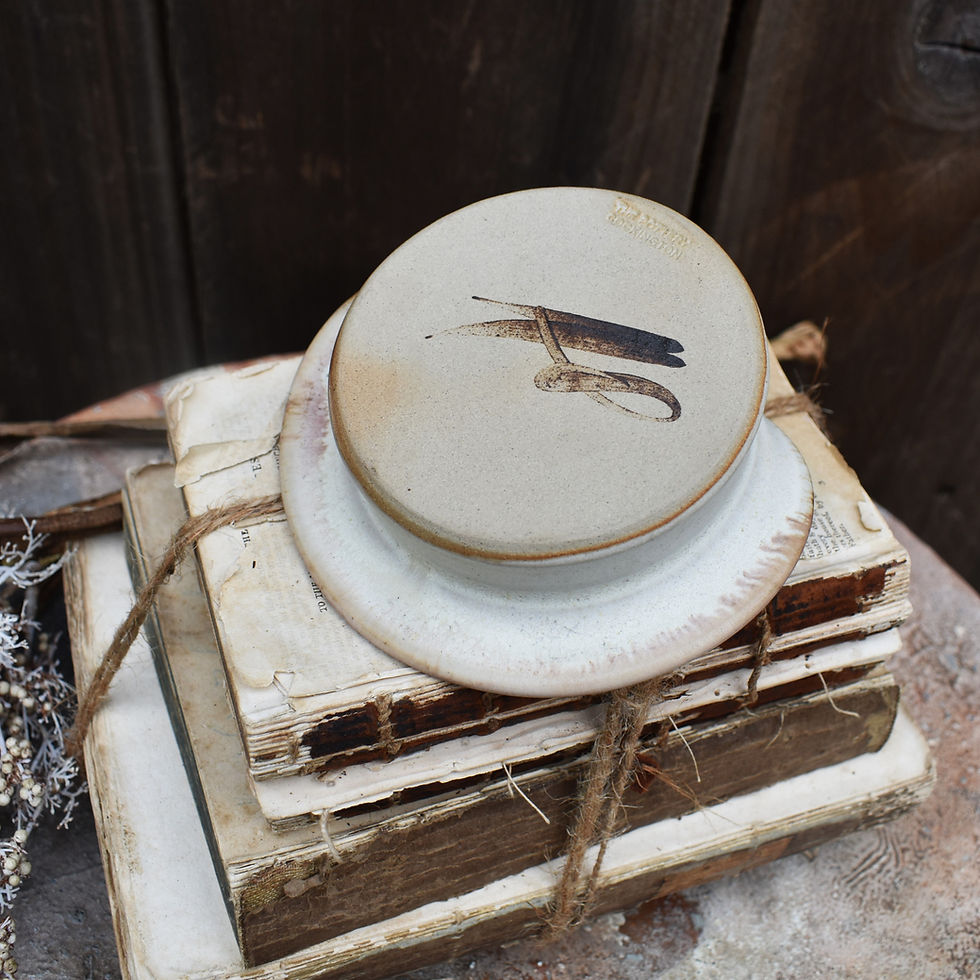 Thumbnail: Vintage Ann Saward For Cockington Devon Studio Pottery Rustic Glazed Dish Bowl