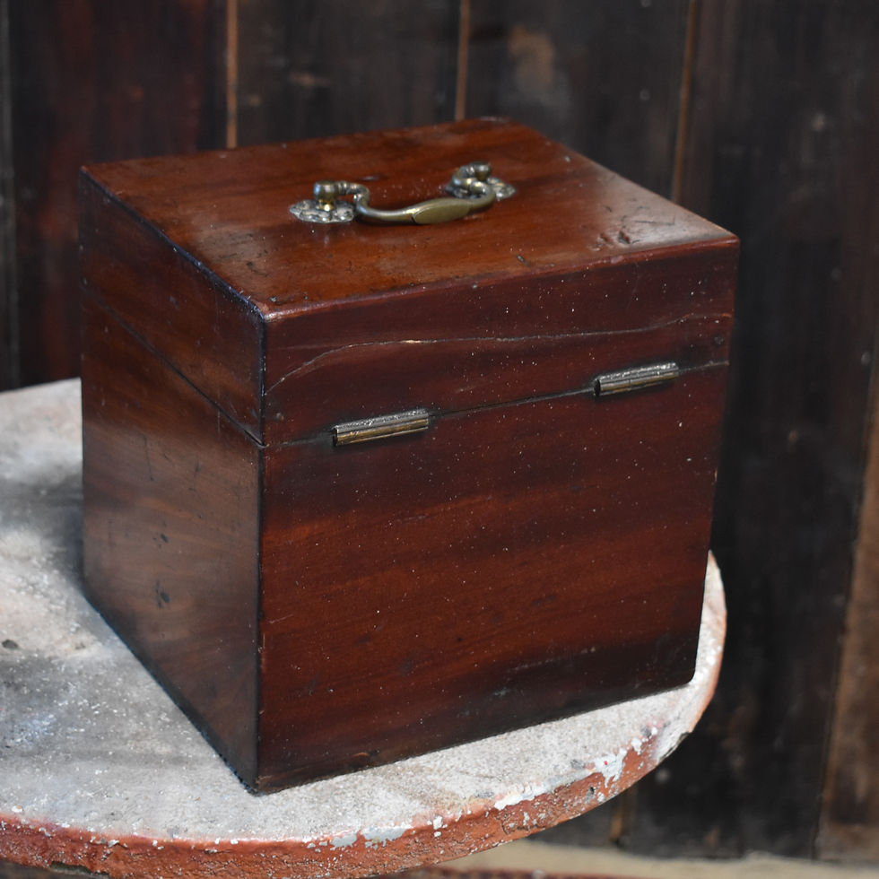 Thumbnail: Georgian Mahogany Apothecay Box 1820s Chemist Case Travel Chest With Key