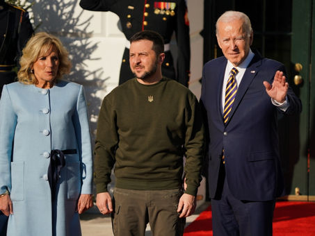 Zelensky viajó a Washington y está reunido con Joe Biden en su primer viaje desde la invasión rusa