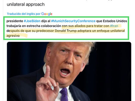 El presidente Joe Biden solicitó dejar la política agresiva hacia Irán que mantenía Donald Trump