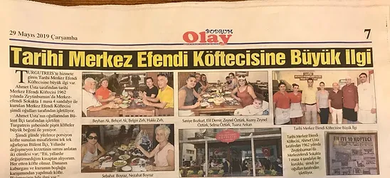 Tarihi Merkezefendi Koftecisi Ahmet Usta Bodrum Basinda Biz