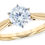 Thumbnail: 14k Yellow Gold Diamond Semi-Mount Engagement Ring