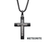 Thumbnail: Stainless Steel Meteorite Cross Necklace