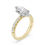 Thumbnail: 14k Yellow Gold Lab-Grown Marquise Diamond Engagement Ring