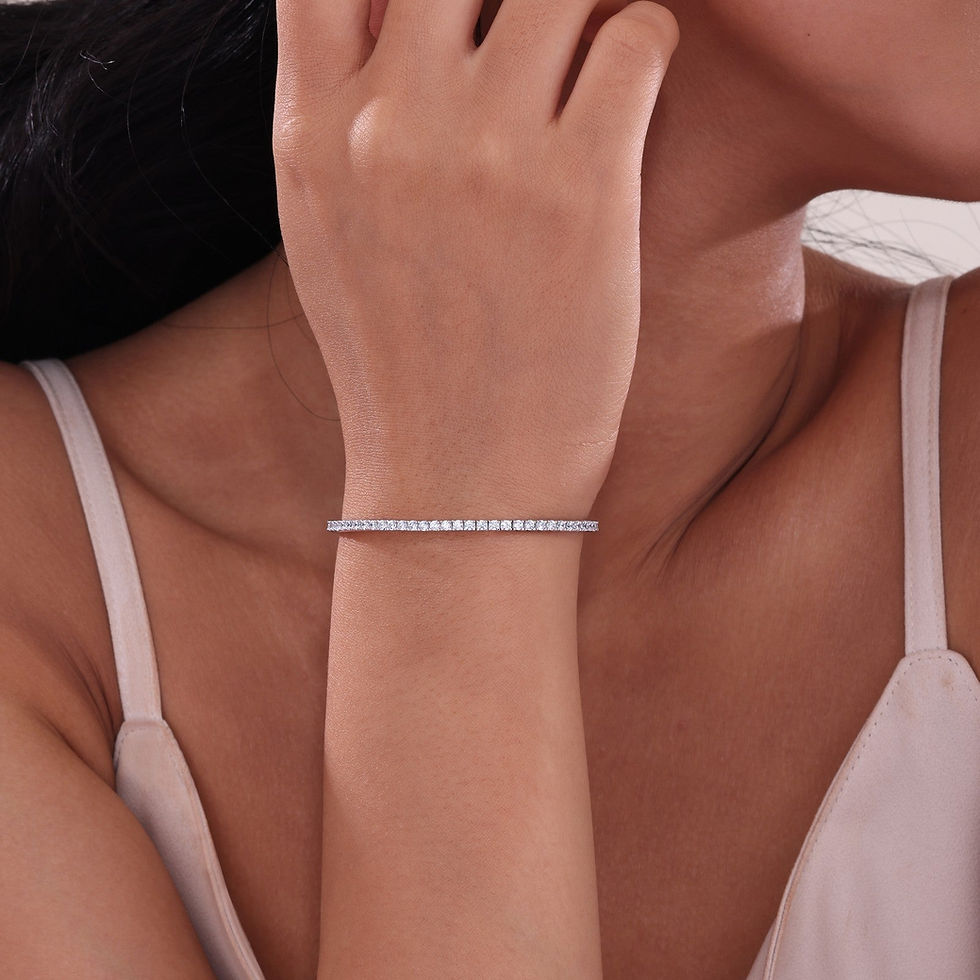 Thumbnail: Sterling Silver Imitation Flexi Bracelet