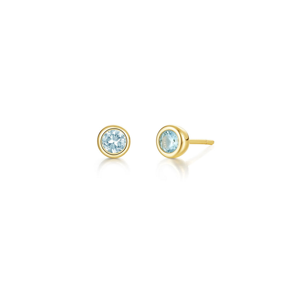 Thumbnail: Sterling Silver Birthstone Earrings