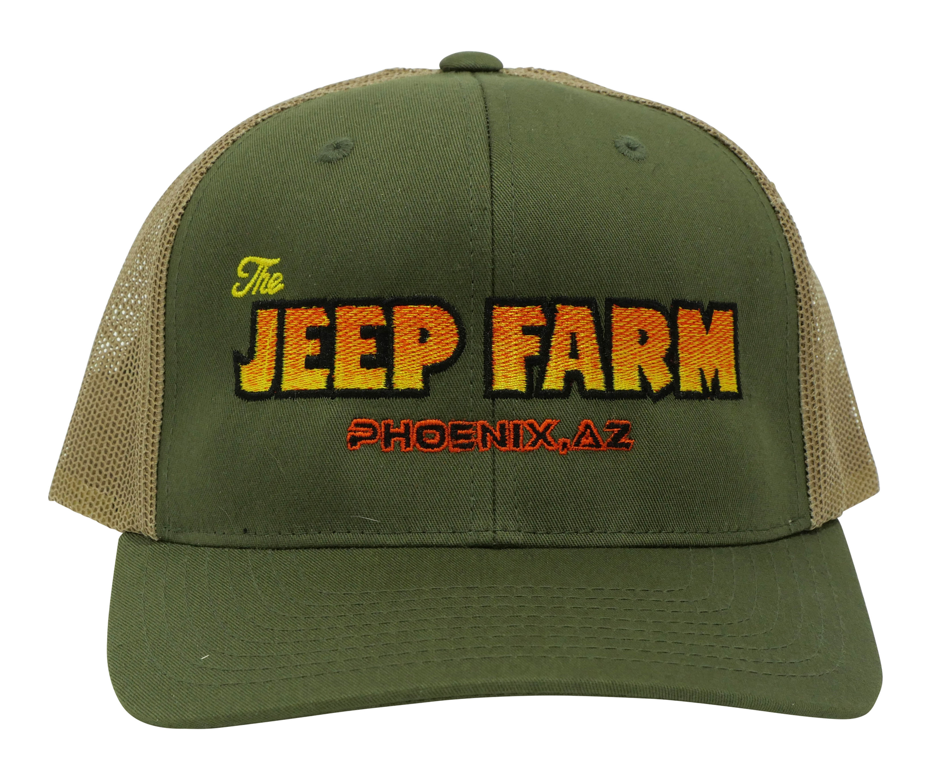 Jeep Farm Snap Back Truckers Cap