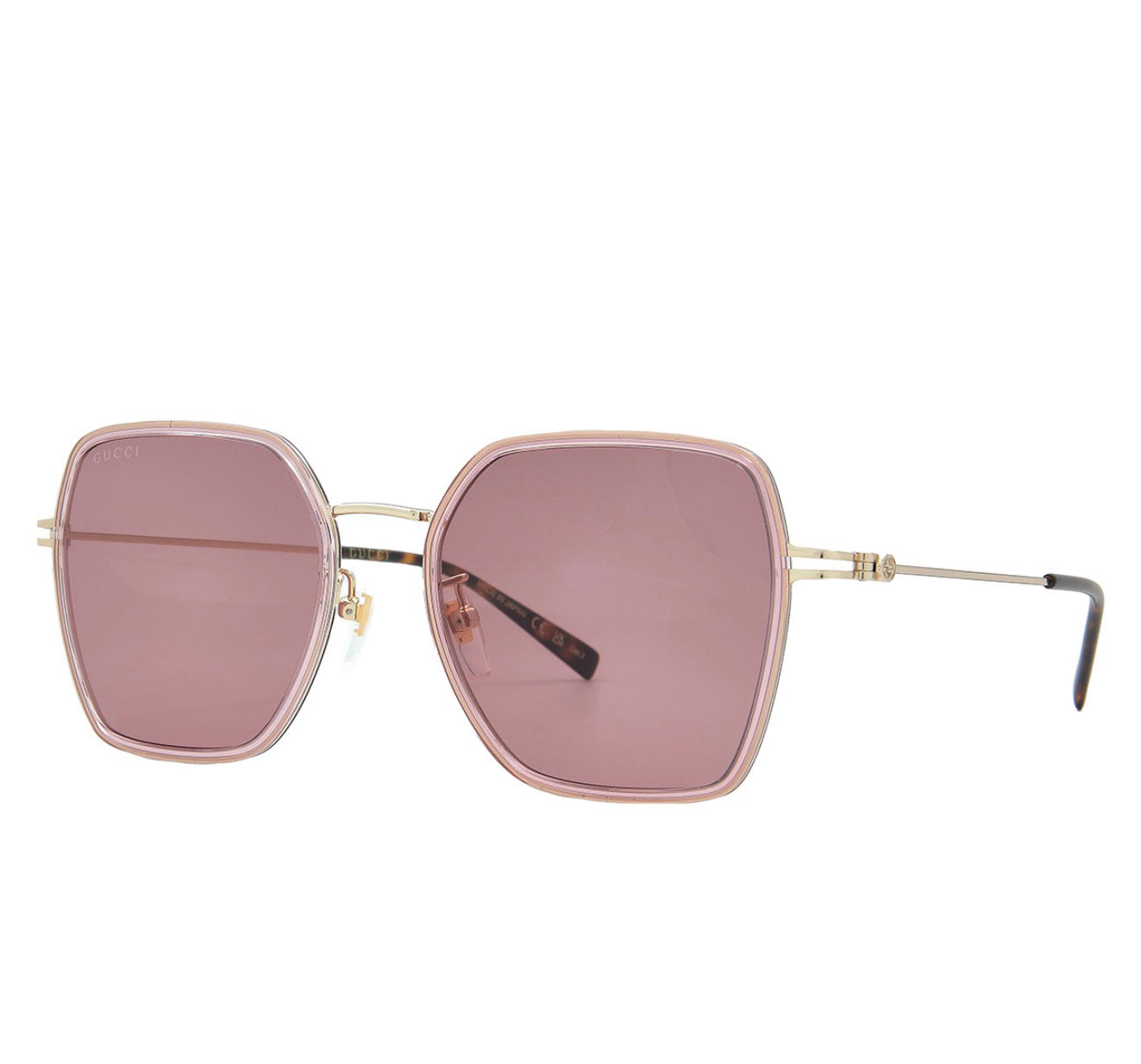 Red Pink Square Ladies Sunglasses