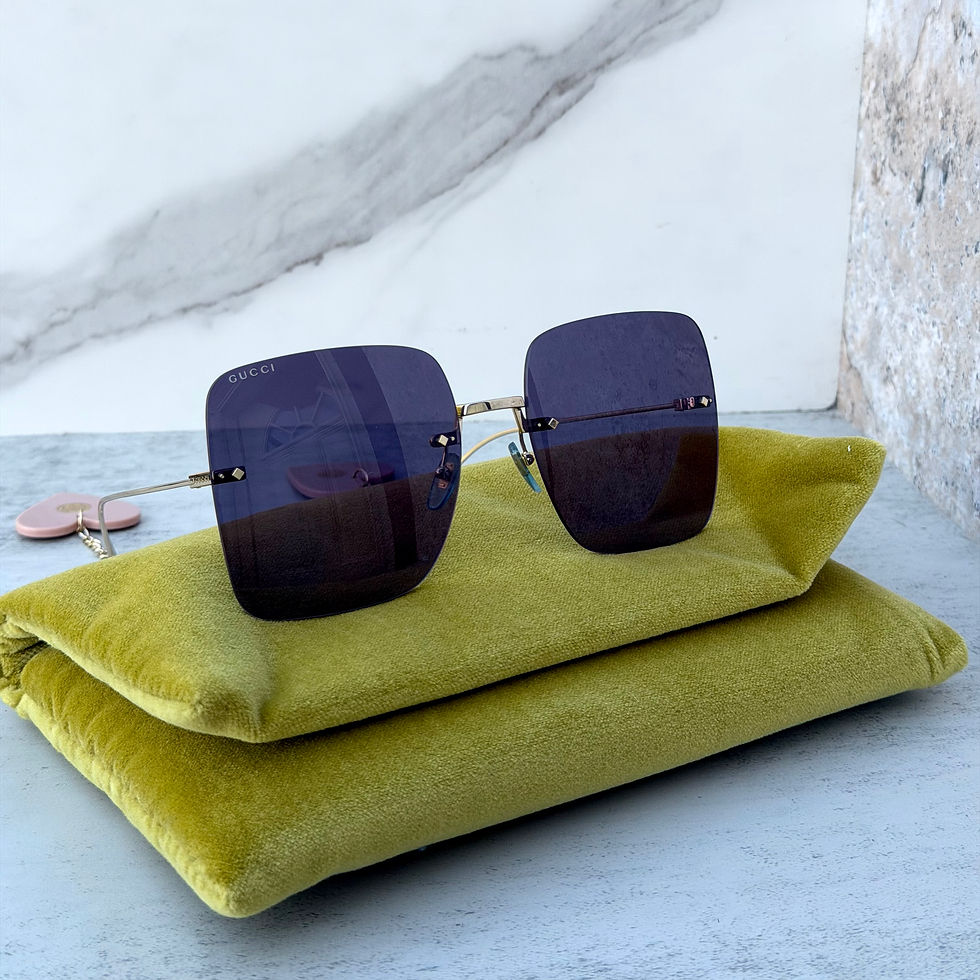 Thumbnail: GUCCI GG1147S RIMLESS EARRING SUNGLASSES IN BLUE