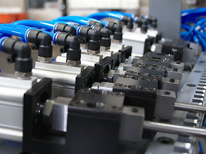Routine inspection detecting air leak near in compressed air system